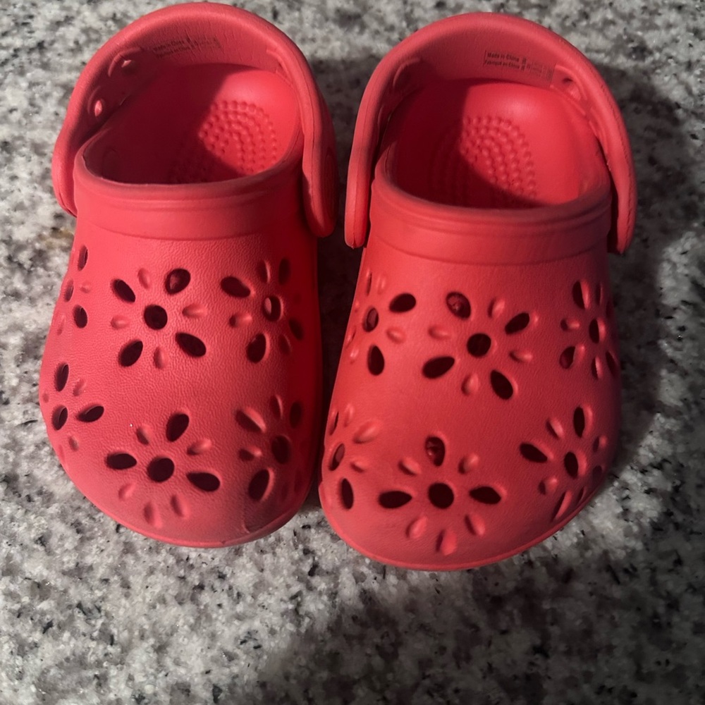 CROCS Kids Floral Red Sandals